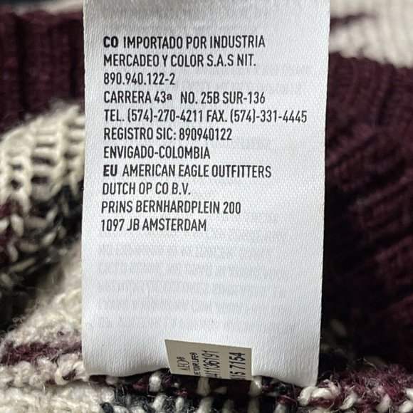 American Eagle Outfitters Size XS Wool Blend Native American Print Sweater - Picture 10 of 12